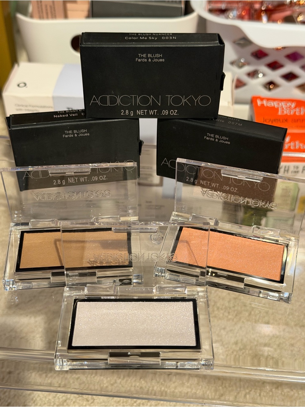 Addiction Tokyo 3pc Blush Highlighter NEW